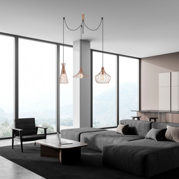 Plafonnier Mezo N-1292 - Cuivre