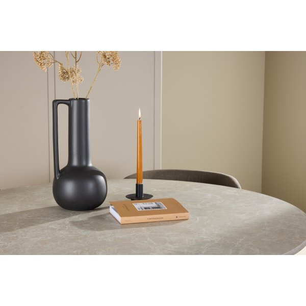 Matbord Lanzo med 4 st Edina stolar - Svart/brun/beige + 3.00 x Mbeltassar