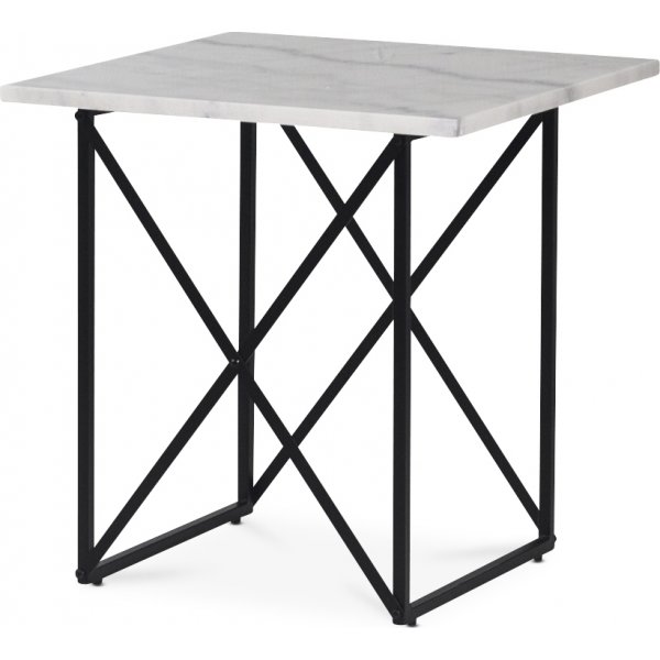Paladium Lampbord 55 x 55 cm - Svart / Ljus marmor