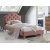 Cadre de lit Chlo rose avec tte de lit 90x200 cm + Pieds de meubles