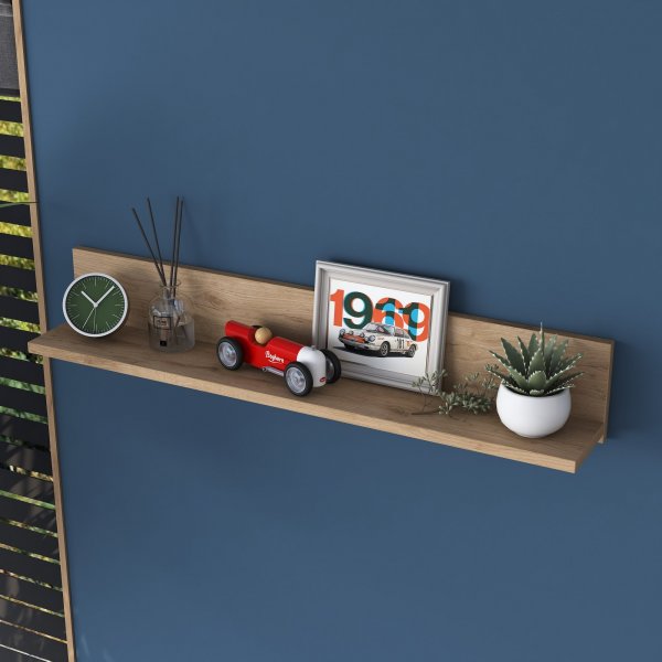 Étagère murale Algot 90 cm - Noyer Étagère murale Algot 90 cm - Noyer