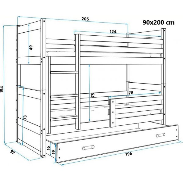 �rhus v�ningss�ng med f�rvaringsl�da - Valfri f�rg & storlek