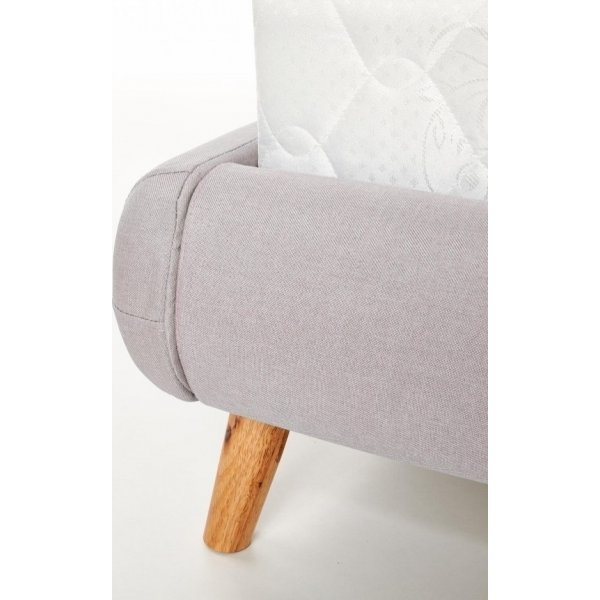 Bernard 140x200 cm bedframe in grijze stof