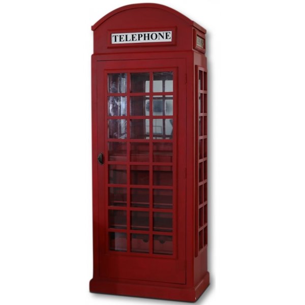 Barskåp telefonkiosk - Röd Barskåp telefonkiosk - Röd