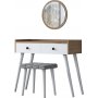 Bijou sminkbord 3, 99 x 40 cm - Valnt/vit