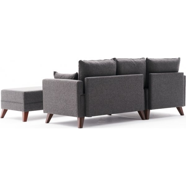 Bella slaapbank links - Antraciet Bella slaapbank links - Antraciet