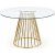 Runt matbord �120 cm Glas / Guld - Liverpool