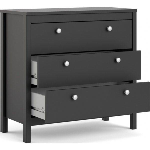 Madrid dressoir met 3 laden - Zwart Madrid dressoir met 3 laden - Zwart