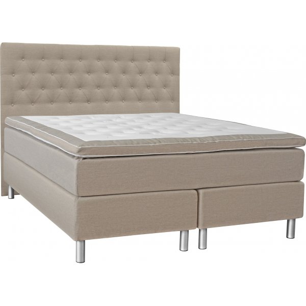 Kontinentalsäng 180x200 cm med sänggavel - Beige - Nova Kontinentalsäng 180x200 cm med sänggavel - Beige - Nova