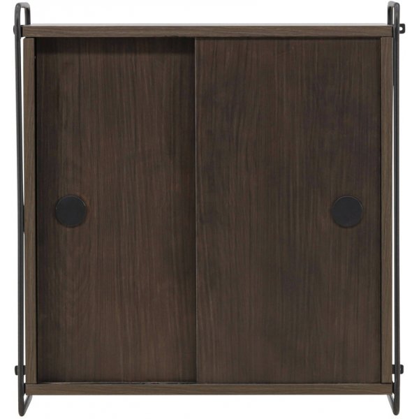 Paris wandkast 68 x 60 cm - Zwart/Mocca