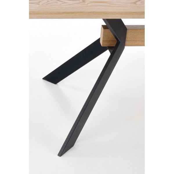 Table  manger Bermuda 160-220 cm - Chne/noir