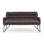 Gerda XL soffa - Mrk gr/svart
