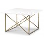 Terrazzo soffbord 75x75cm - Bianco Terrazzo & underrede cross mssing