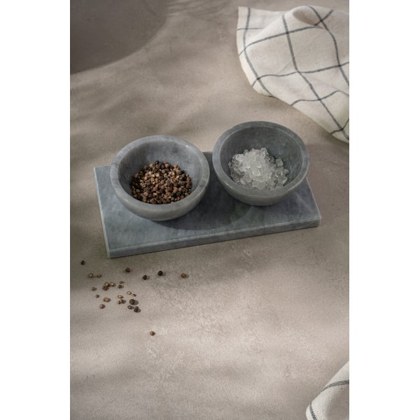 Skålar ocg bricka i grå marmor från Verona - 3 delar Skålar ocg bricka i grå marmor från Verona - 3 delar