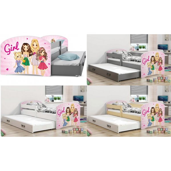 Vejle barnsäng med extrabädd 80 x 160 cm - Valfri sticker & färg Vejle barnsäng med extrabädd 80 x 160 cm - Valfri sticker & färg