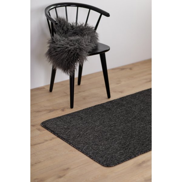 Porto platgeweven vloerkleed Antraciet