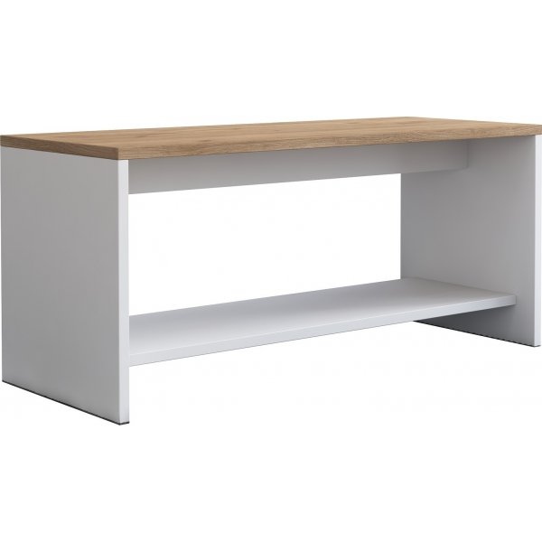 Abby soffbord 80x40 cm - Ek/vit