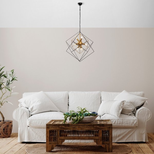 Plafonnier Tilly 13253 - Noir/antique