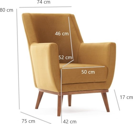 Fauteuil Gonca - Doré Fauteuil Gonca - Doré