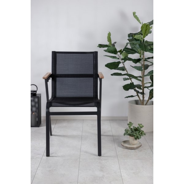 Mexico matstol - Svart/Natur Mexico matstol - Svart/Natur