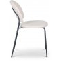 Hogrn stol - Beige tyg/svart
