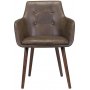 Mesquite karmstol - Brun vintage lder PU