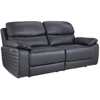 Elvis Reclinersoffa - 3-sits (elektrisk) i svart konstskinn Elvis Reclinersoffa - 3-sits (elektrisk) i svart konstskinn