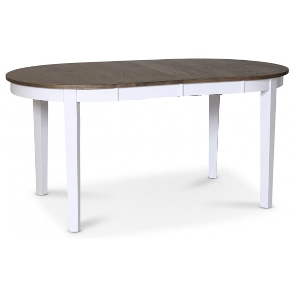 Skagen ovalt matbord 160/210 x 90 cm - Vit / Brunoljad ek Skagen ovalt matbord 160/210 x 90 cm - Vit / Brunoljad ek