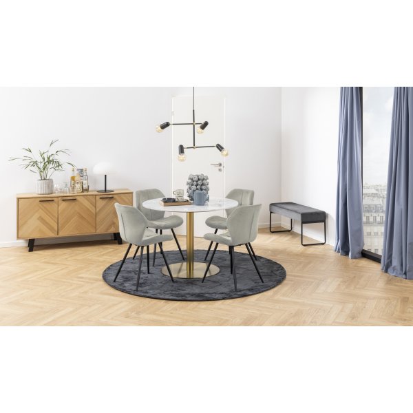 Chaise de salle  manger Petri - Marron