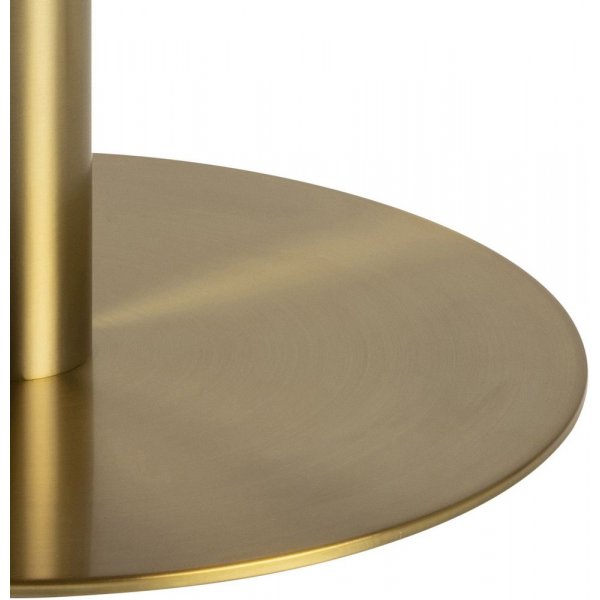 Corby soffbord Ø80 cm - Vit marmor/mässing Corby soffbord Ø80 cm - Vit marmor/mässing