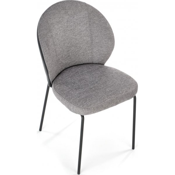 Chaise de salle à manger Cadeira 471 - Gris/noir Chaise de salle à manger Cadeira 471 - Gris/noir