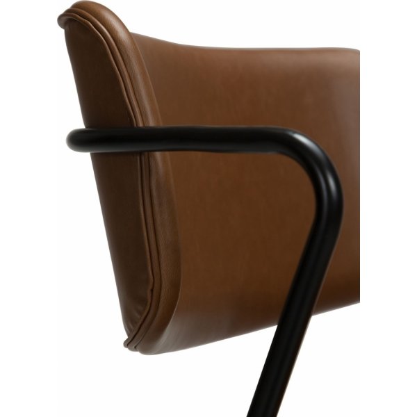 Chaise de salle  manger Zed - PU marron