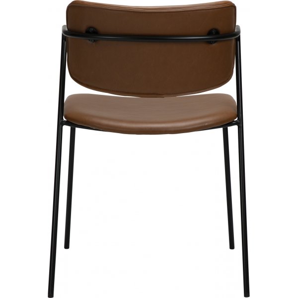 Chaise de salle  manger Zed - PU marron