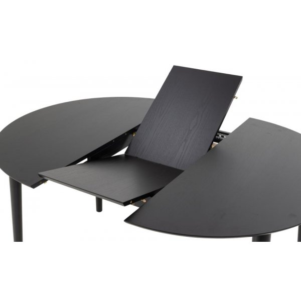 Table à manger Montreux 115-154 x 115 cm - Noir Table à manger Montreux 115-154 x 115 cm - Noir