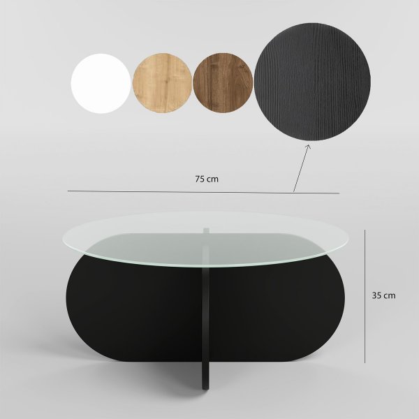 Table basse Bubble Ø75 cm - Noir Table basse Bubble Ø75 cm - Noir