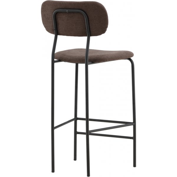 Tabouret de bar Ralf - Noir/Marron Tabouret de bar Ralf - Noir/Marron