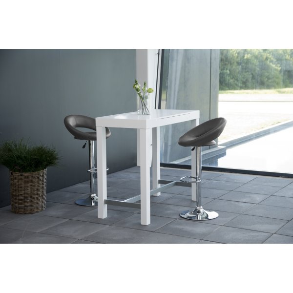 Tabouret de bar Plump - PU gris