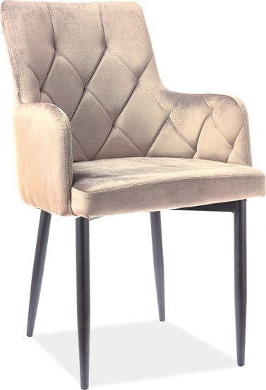 Jazmyn matstol - Beige sammet