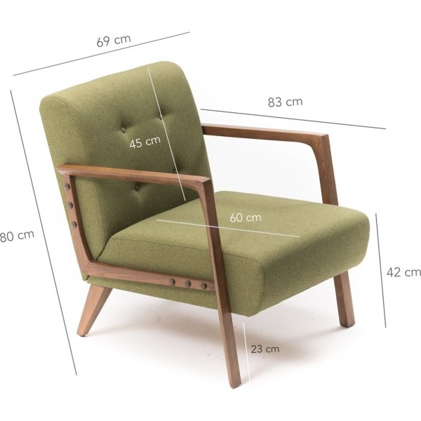 Fauteuil Kemer - Vert Fauteuil Kemer - Vert