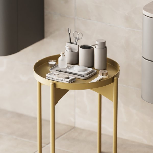 Vela soffbord Ø44 cm - Guld Vela soffbord Ø44 cm - Guld