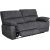 Canap inclinable 3 places Coventry avec mcanisme lectrique - Microfibre grise