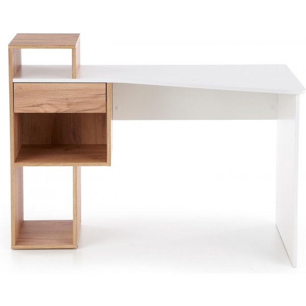 Bureau Spurs 122x57 cm - Chne/blanc