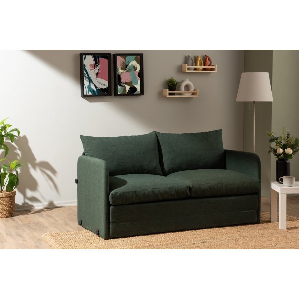 Saga 2-sits bäddsoffa XL - Grön Saga 2-sits bäddsoffa XL - Grön