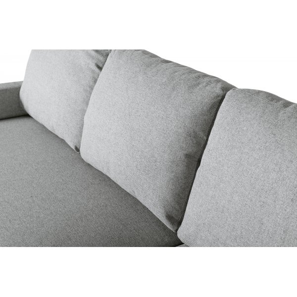 Soffa med förvaring grå 214 cm bred Soffa med förvaring grå 214 cm bred