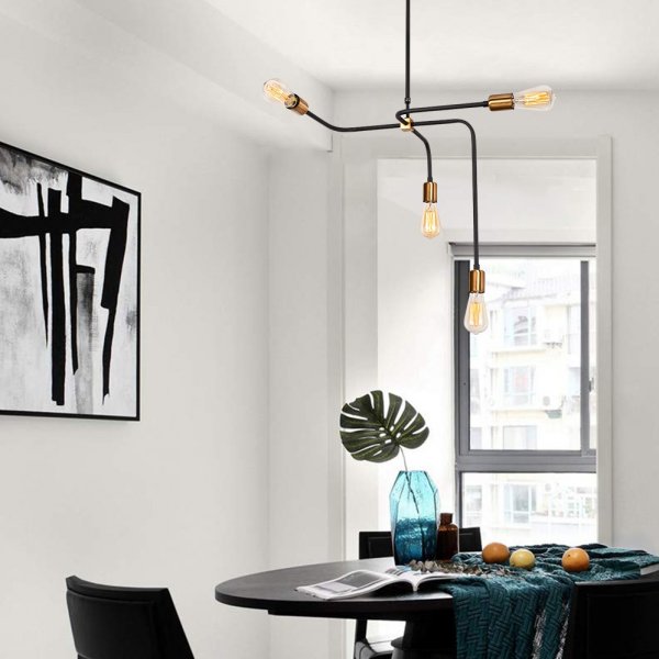 Plafonnier Denge 3431 - Noir/cuivre