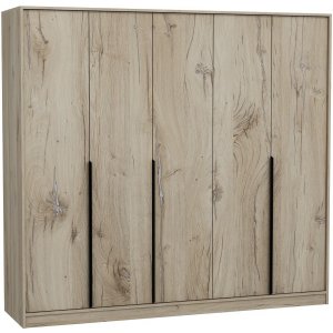 Armoire Lara 229 x 60 x 210 cm - Noyer