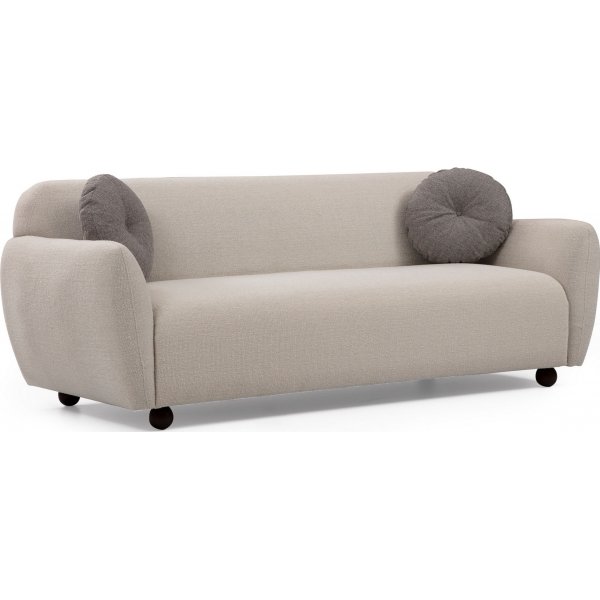 Eddy 3-sits soffa - Vit