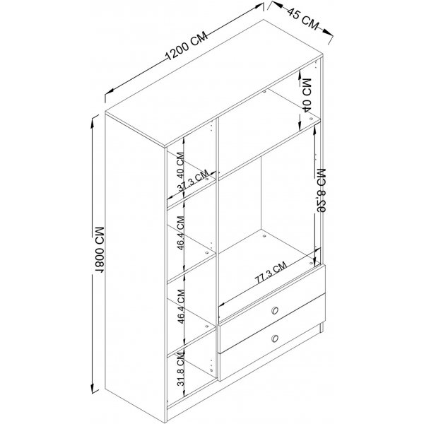 Armoire Yaman - Noyer Armoire Yaman - Noyer