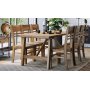Woodforge matgrupp bord med 6 st stolar i tervunnet tr