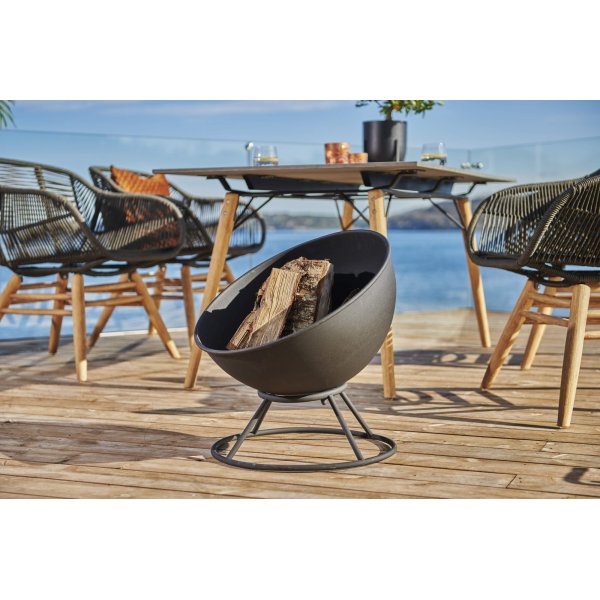 Fire b�lpanna �52 cm - Svart